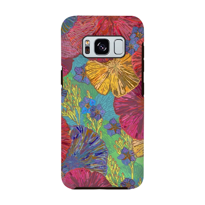 Galaxy S8 StrongFit The Parting of the Poppies by Lotti Brown