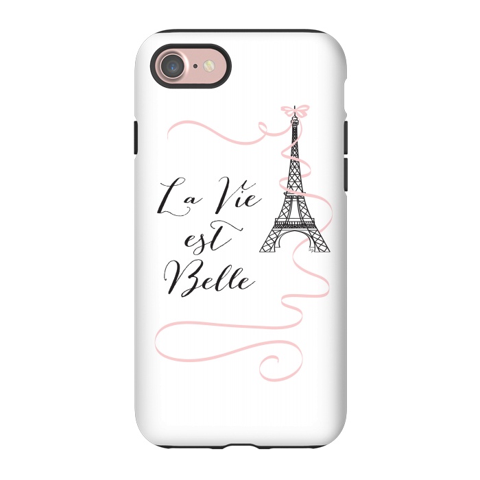 iPhone 7 StrongFit Eiffel Tower Quote by Martina