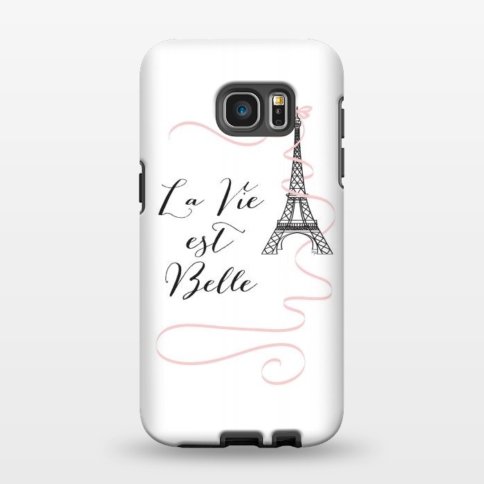 Galaxy S7 EDGE StrongFit Eiffel Tower Quote by Martina