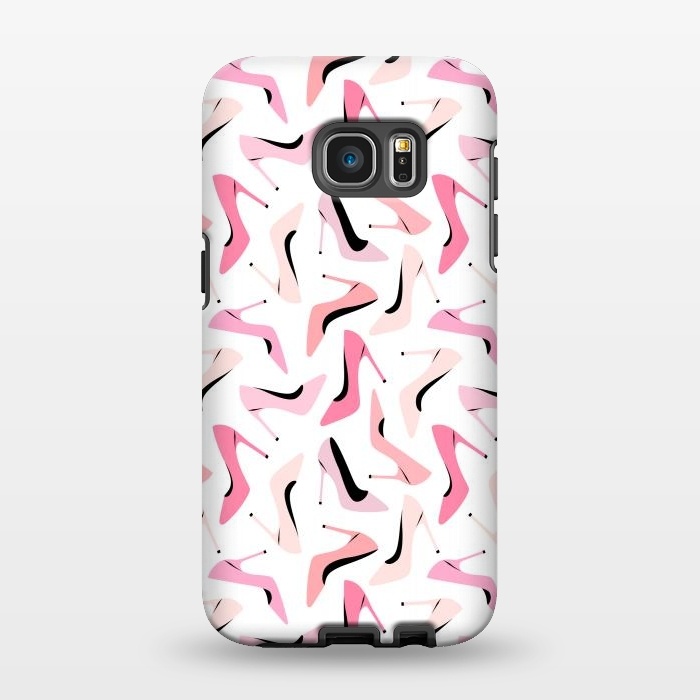 Galaxy S7 EDGE StrongFit Pink Shoes Love by Martina