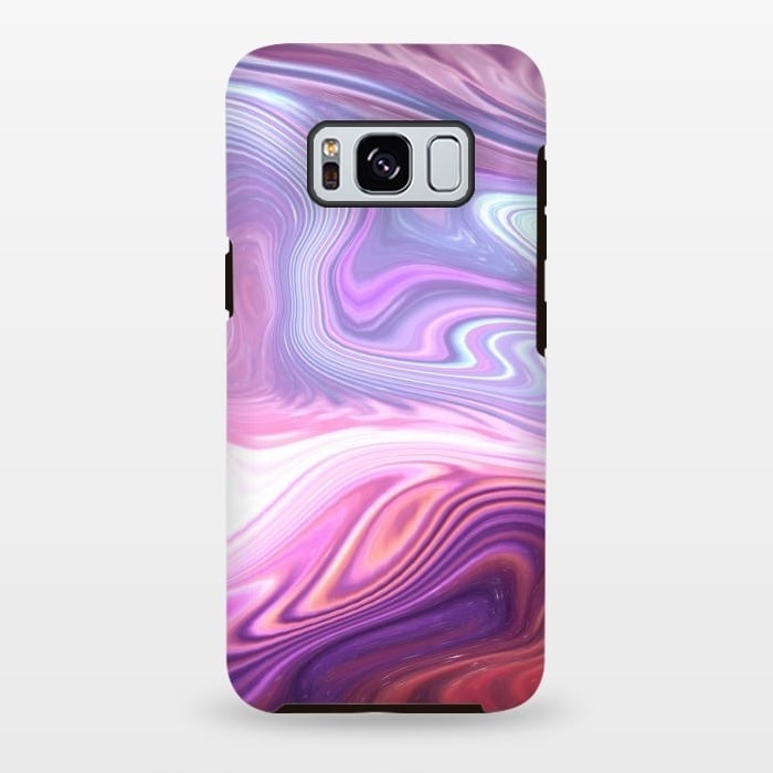 Galaxy S8 plus StrongFit Purple Marble by Martina