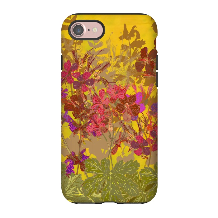iPhone 7 StrongFit A Day in the Sun - Geraniums by Lotti Brown