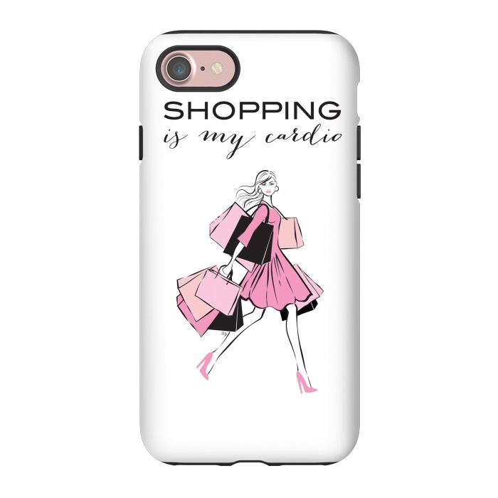 iPhone 7 StrongFit Shopping Girl by Martina