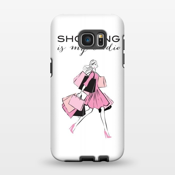 Galaxy S7 EDGE StrongFit Shopping Girl by Martina