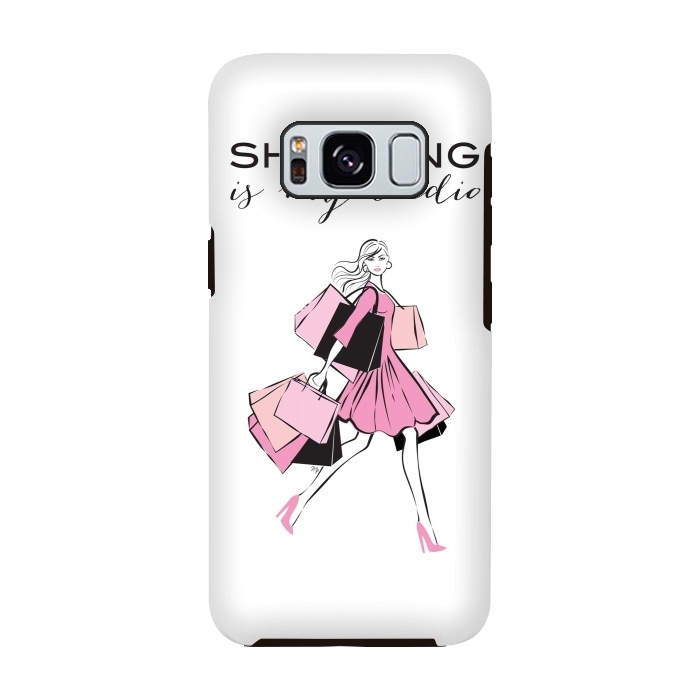 Galaxy S8 StrongFit Shopping Girl by Martina