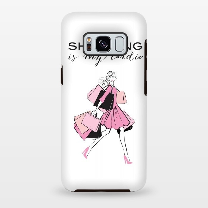 Galaxy S8 plus StrongFit Shopping Girl by Martina
