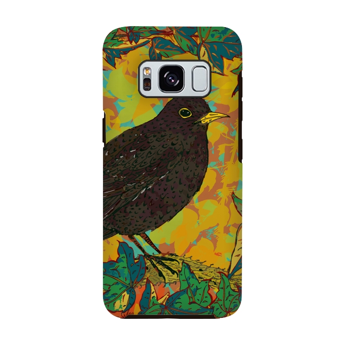 Galaxy S8 StrongFit Blackbird by Lotti Brown