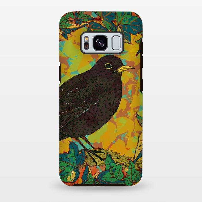 Galaxy S8 plus StrongFit Blackbird by Lotti Brown