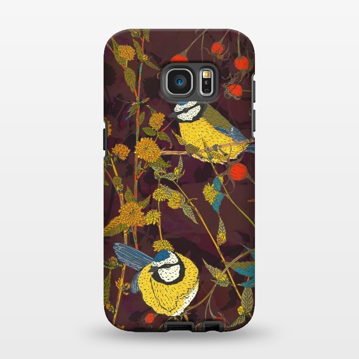 Galaxy S7 EDGE StrongFit Blue Tits by Lotti Brown