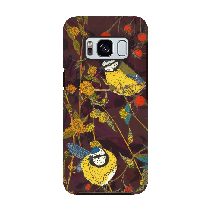 Galaxy S8 StrongFit Blue Tits by Lotti Brown