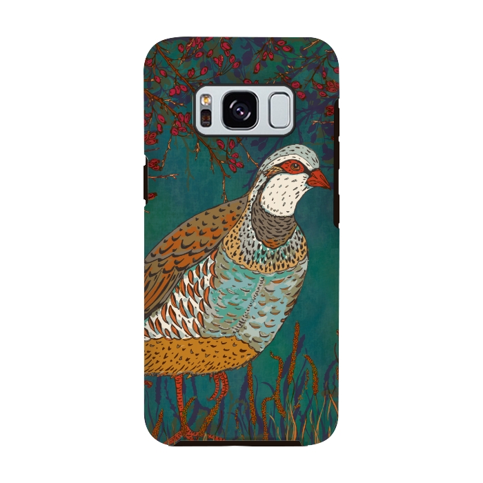 Galaxy S8 StrongFit Partridge by Lotti Brown