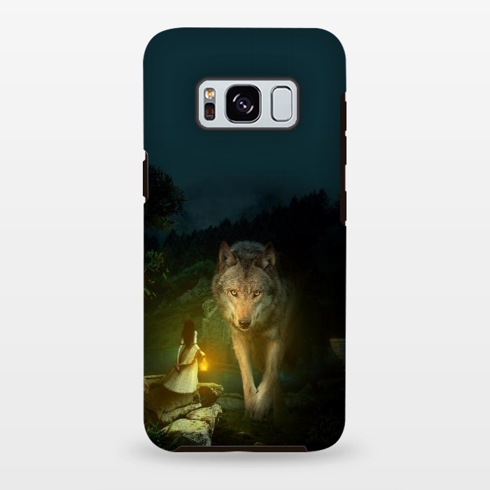 Galaxy S8 plus StrongFit The Wolf by Riza Peker