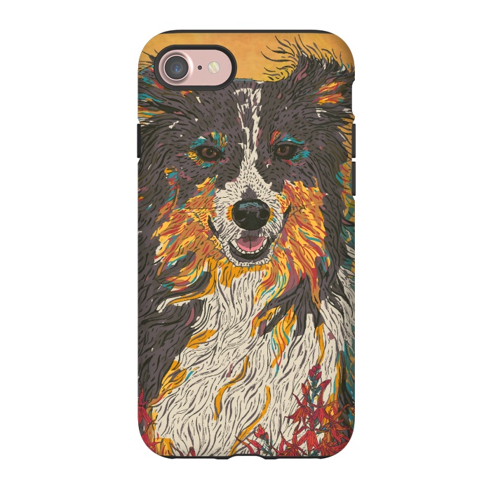 iPhone 7 StrongFit Border Collie by Lotti Brown