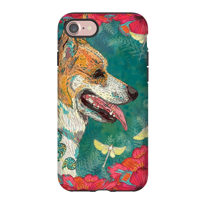 iPhone 7 StrongFit Corgi and Fairies by Lotti Brown