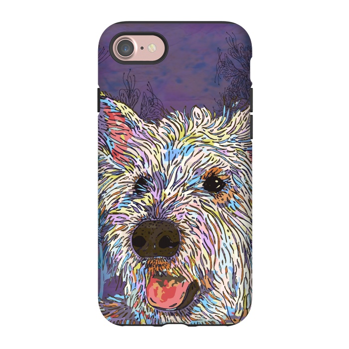 iPhone 7 StrongFit West Highland Terrier (Westie) by Lotti Brown