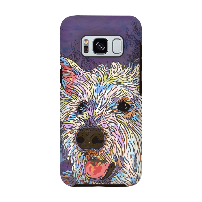 Galaxy S8 StrongFit West Highland Terrier (Westie) by Lotti Brown