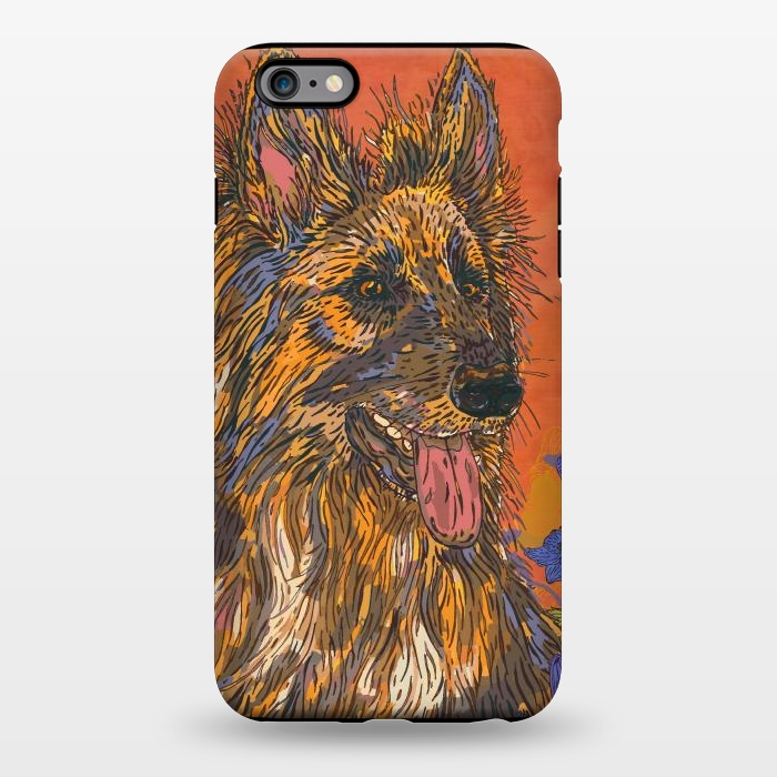 iPhone 6/6s plus StrongFit German Shepherd Dog by Lotti Brown