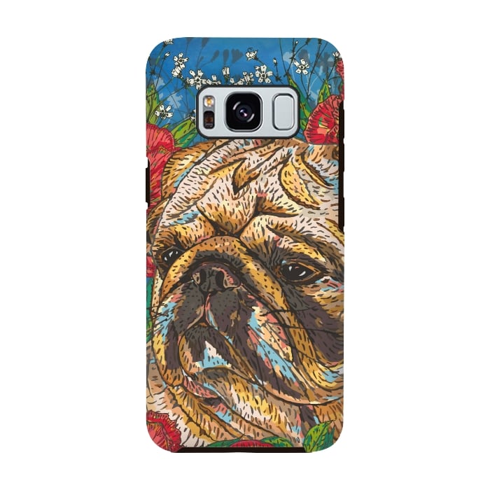 Galaxy S8 StrongFit Pug by Lotti Brown