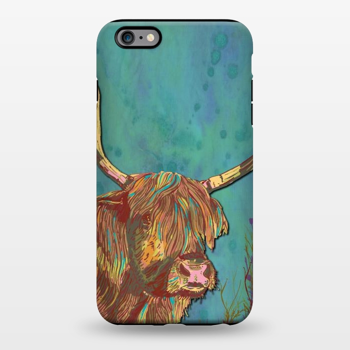 iPhone 6/6s plus StrongFit Highland Cow by Lotti Brown