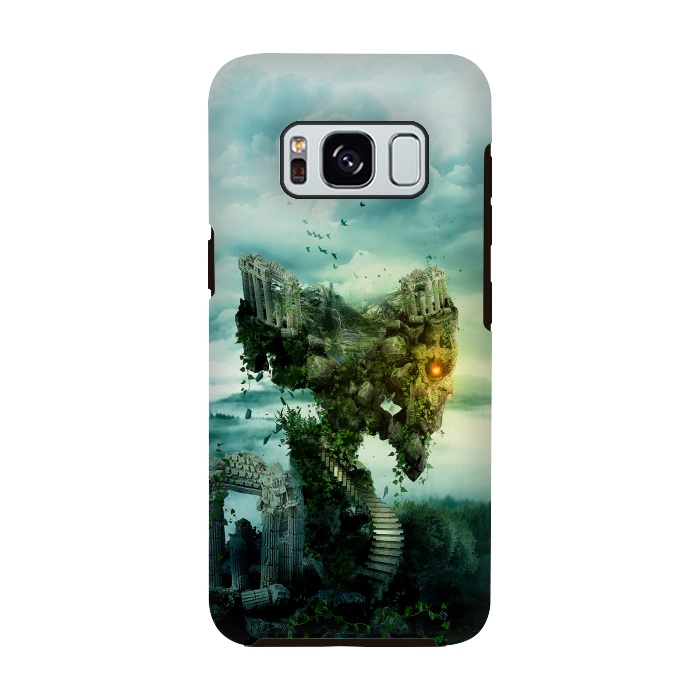 Galaxy S8 StrongFit SKULL CASTLE III by Riza Peker