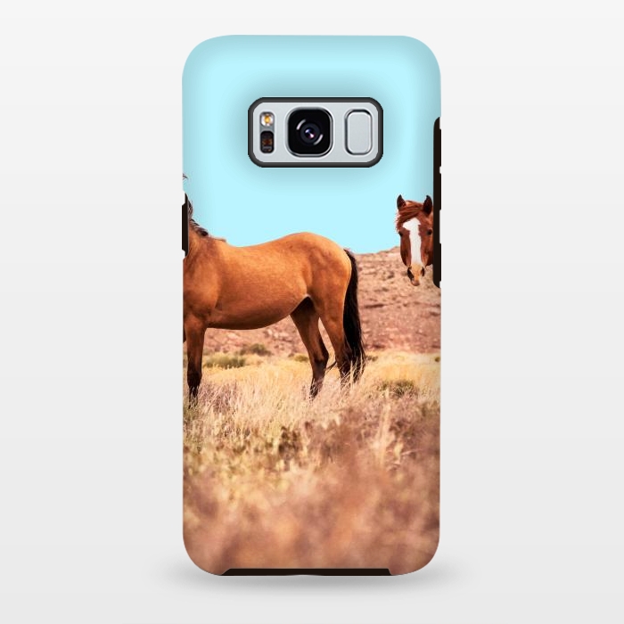 Galaxy S8 plus StrongFit Horses by Uma Prabhakar Gokhale