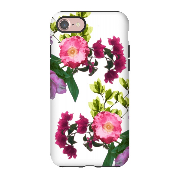 iPhone 7 StrongFit Colorful Floral Print by Zala Farah