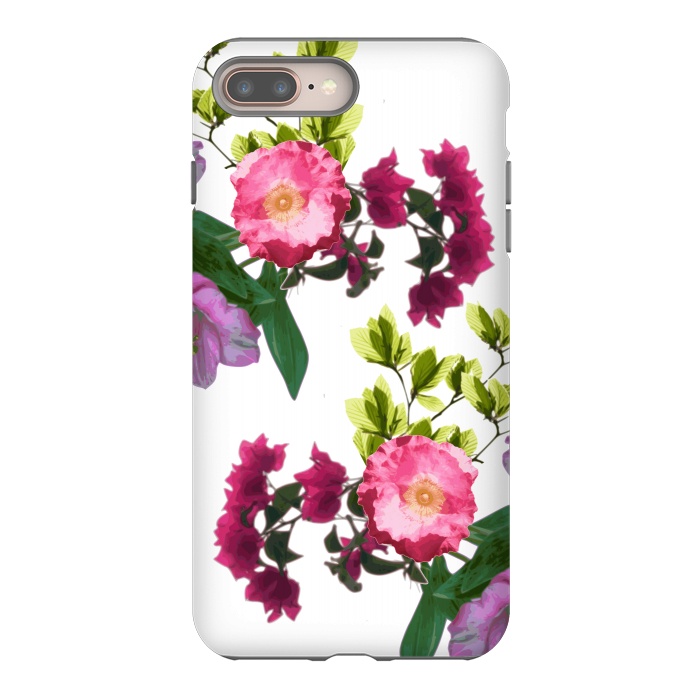 iPhone 7 plus StrongFit Colorful Floral Print by Zala Farah