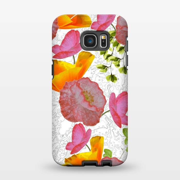 Galaxy S7 EDGE StrongFit New Flowers by Zala Farah