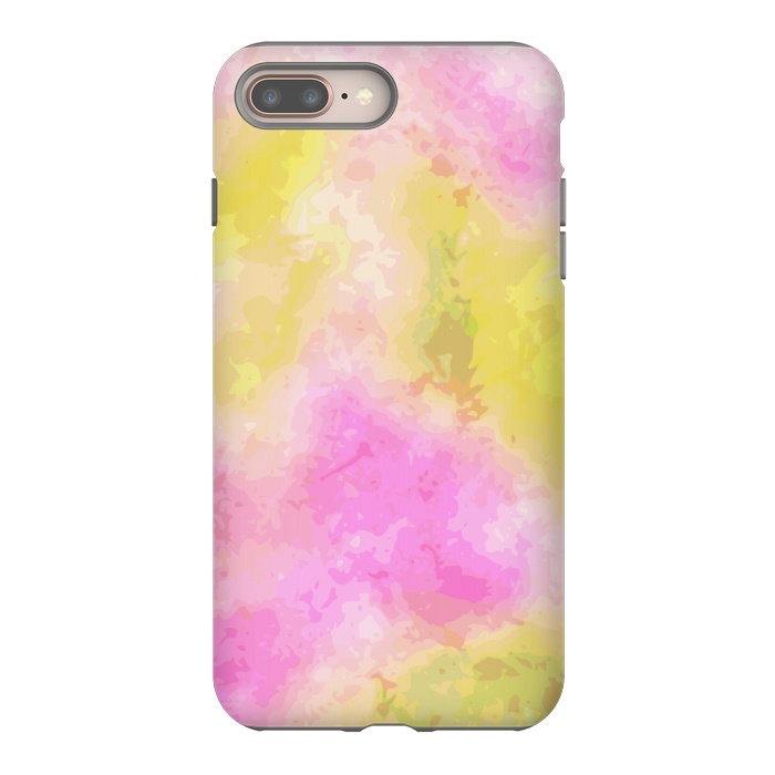iPhone 7 plus StrongFit Pink + Yellow Galaxy by Zala Farah