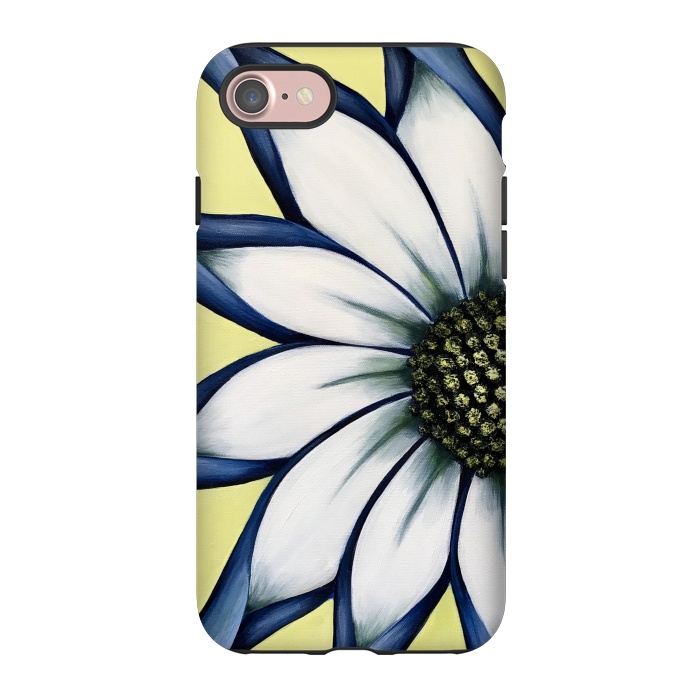 iPhone 7 StrongFit White African Daisy by Denise Cassidy Wood