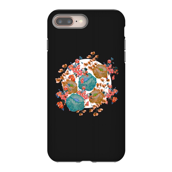 iPhone 7 plus StrongFit Floral Stamp by Zala Farah