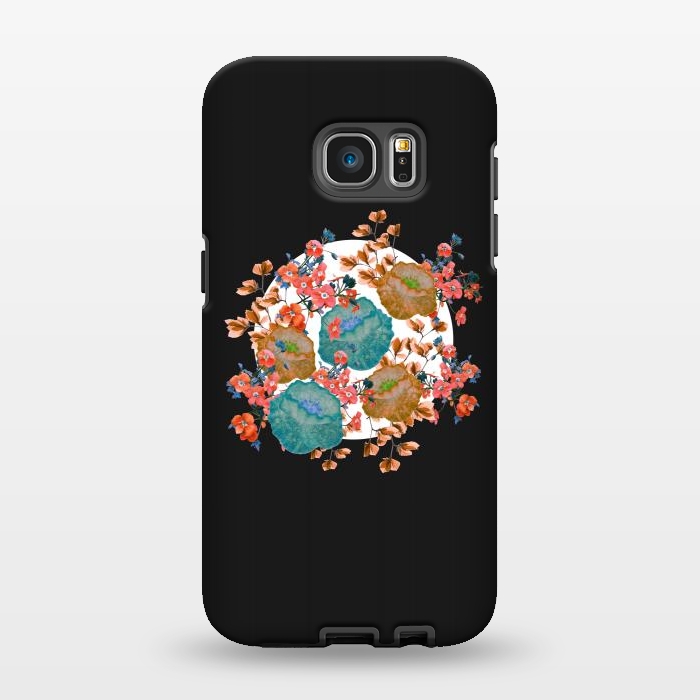 Galaxy S7 EDGE StrongFit Floral Stamp by Zala Farah