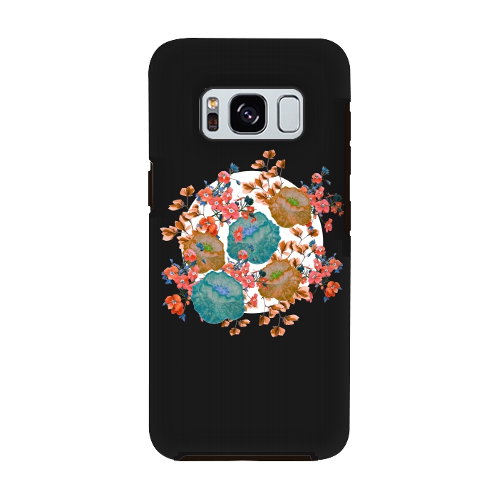 Galaxy S8 StrongFit Floral Stamp by Zala Farah