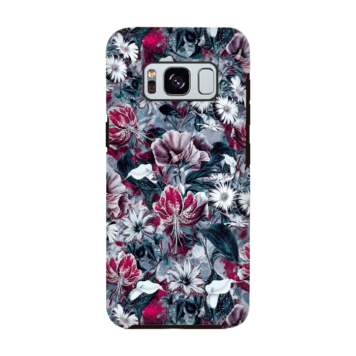 Galaxy S8 StrongFit Floral Blue by Riza Peker