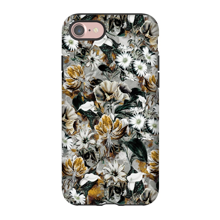 iPhone 7 StrongFit Floral Gold by Riza Peker