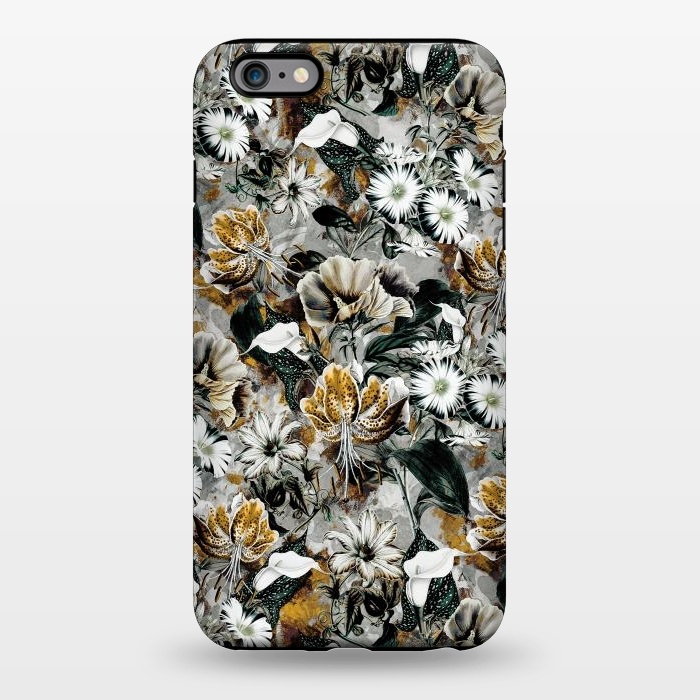 iPhone 6/6s plus StrongFit Floral Gold by Riza Peker