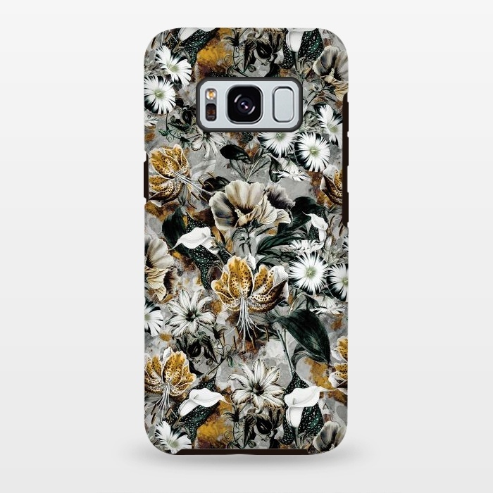 Galaxy S8 plus StrongFit Floral Gold by Riza Peker