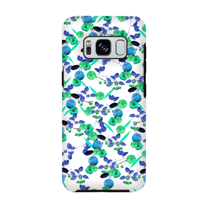 Galaxy S8 StrongFit Fruity Floral (Green) by Zala Farah