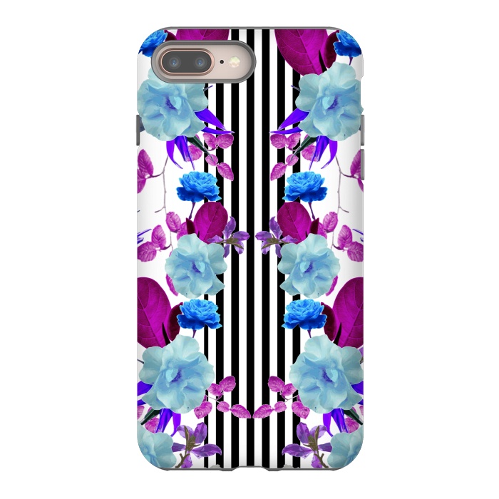 iPhone 7 plus StrongFit Spring Garden (Blue-Purple) by Zala Farah