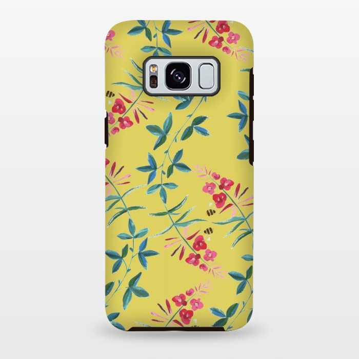 Galaxy S8 plus StrongFit Floral Vines by Zala Farah