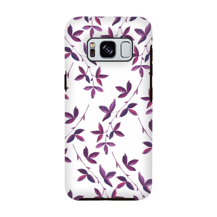 Galaxy S8 StrongFit Purple Vines by Zala Farah
