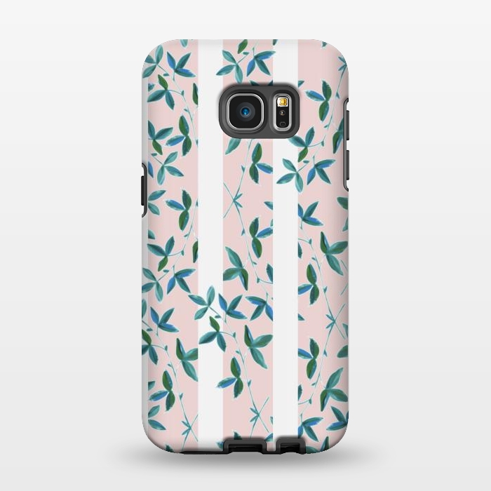Galaxy S7 EDGE StrongFit Peeping Pink Vines by Zala Farah