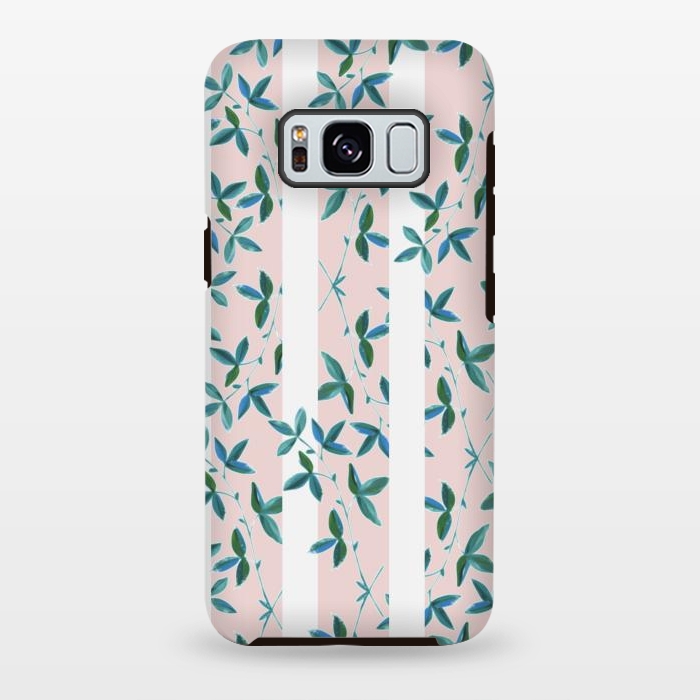 Galaxy S8 plus StrongFit Peeping Pink Vines by Zala Farah