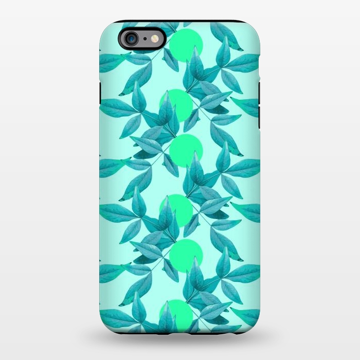 iPhone 6/6s plus StrongFit Loner Leaves (Blue) by Zala Farah