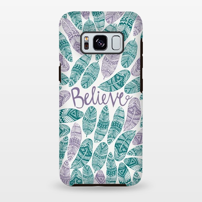 Galaxy S8 plus StrongFit Believe by Pom Graphic Design