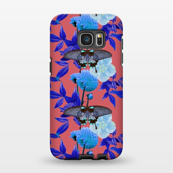 Galaxy S7 EDGE StrongFit Butterfly Garden by Zala Farah