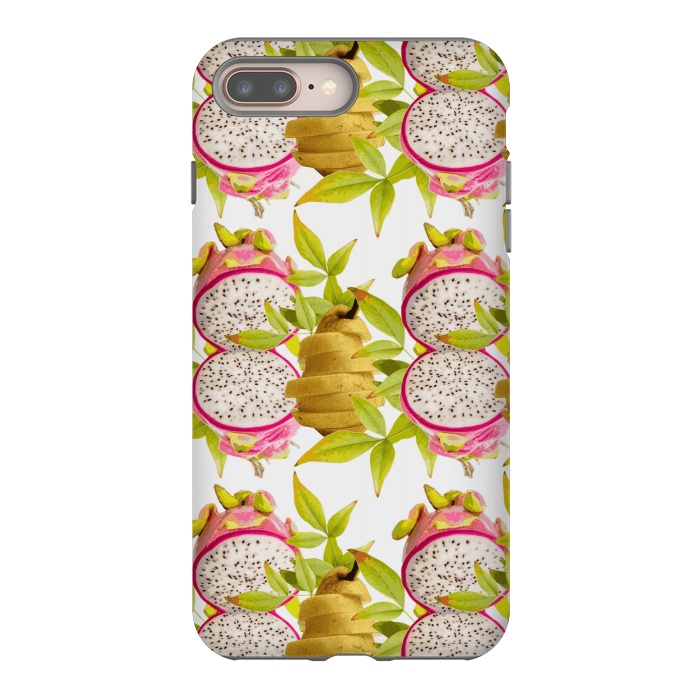 iPhone 7 plus StrongFit Pear and Dragon Fruit by Zala Farah