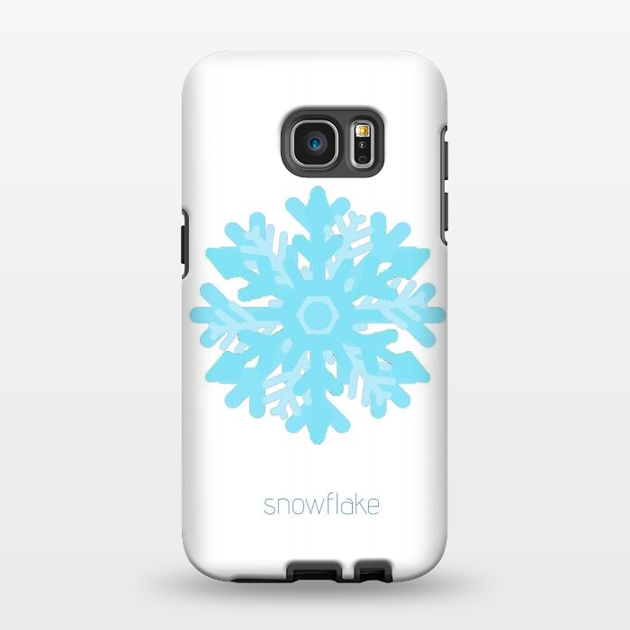 Galaxy S7 EDGE StrongFit Snowflake -light blue by Bettie * Blue