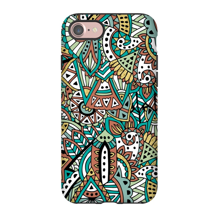 iPhone 7 StrongFit African Botanicals by Pom Graphic Design