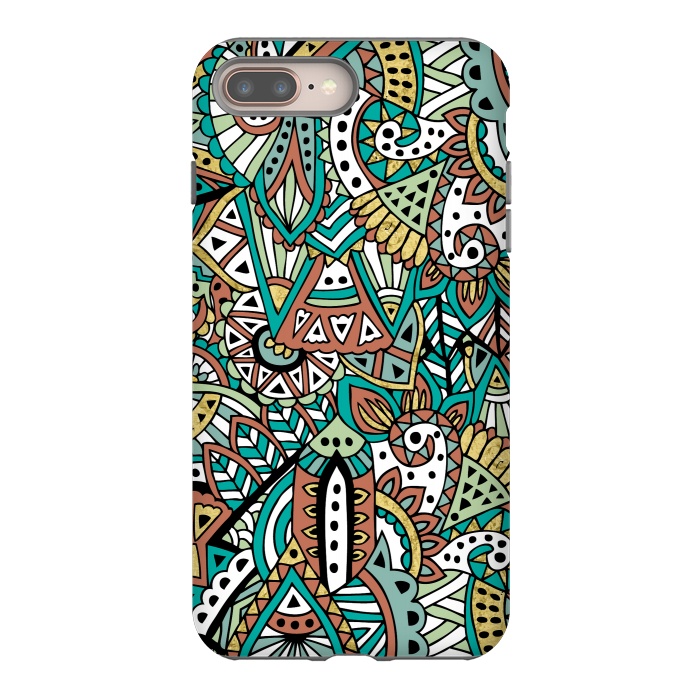 iPhone 7 plus StrongFit African Botanicals by Pom Graphic Design